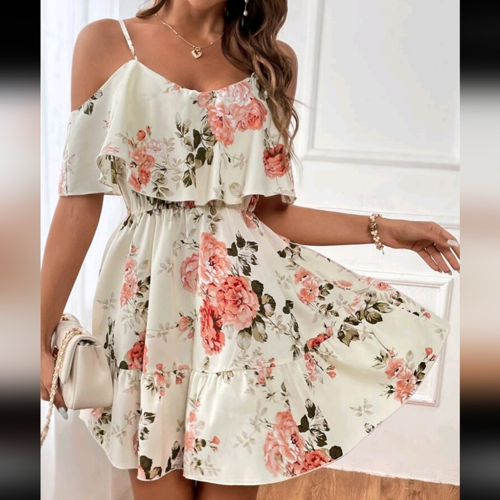 Floral Off-Shoulder Dress
